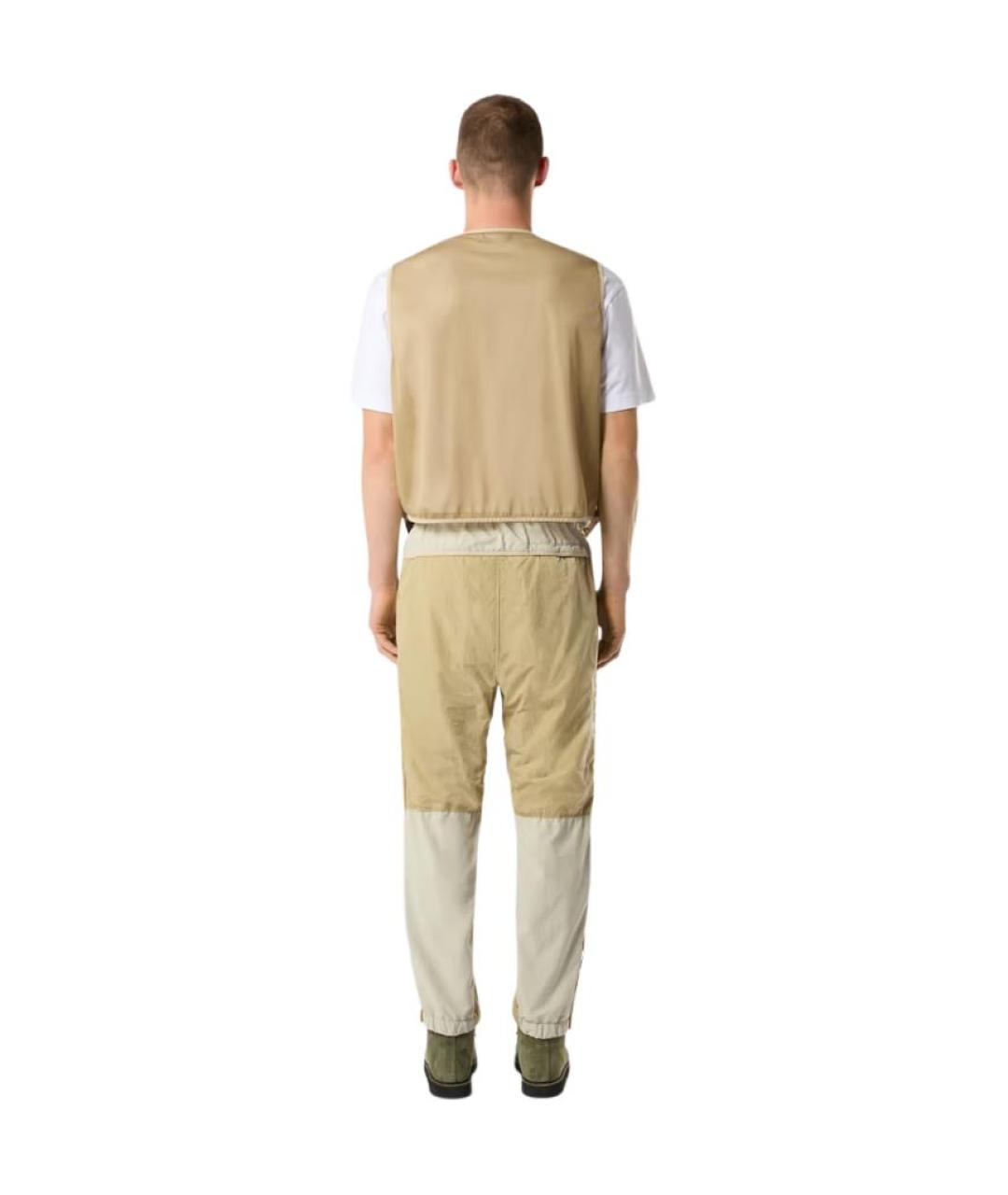 STONE ISLAND Бежевые повседневные брюки, фото 5