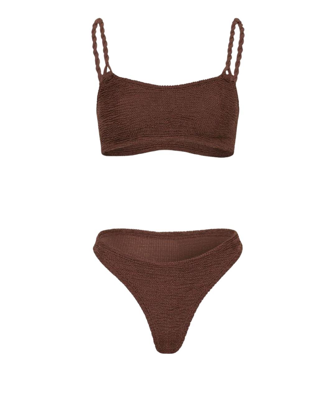 HUNZA G Коричневый купальник, фото 1