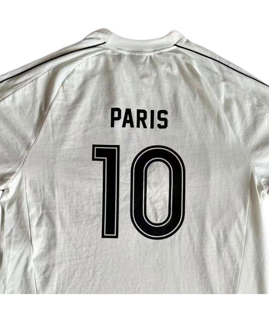 BALENCIAGA Белая хлопковая футболка, фото 6