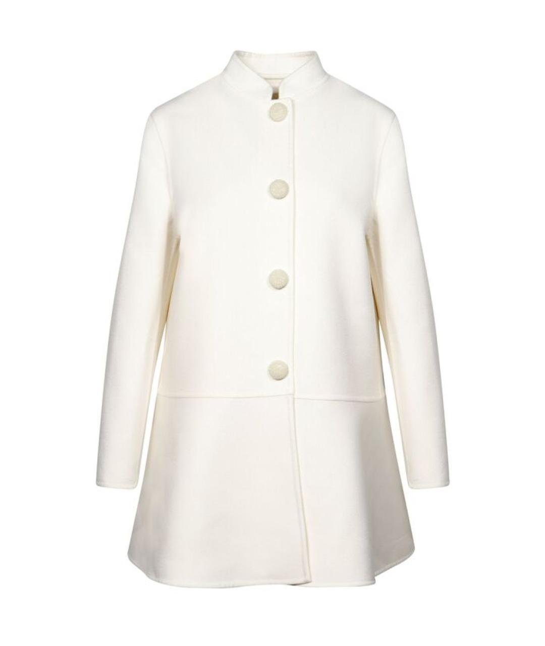VALENTINO Белое шерстяное пальто, фото 1