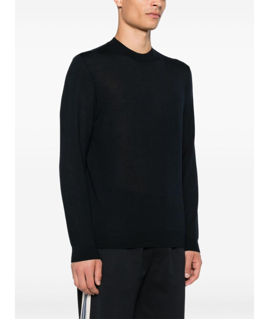 EMPORIO ARMANI Черный шерстяной джемпер / свитер, фото 4