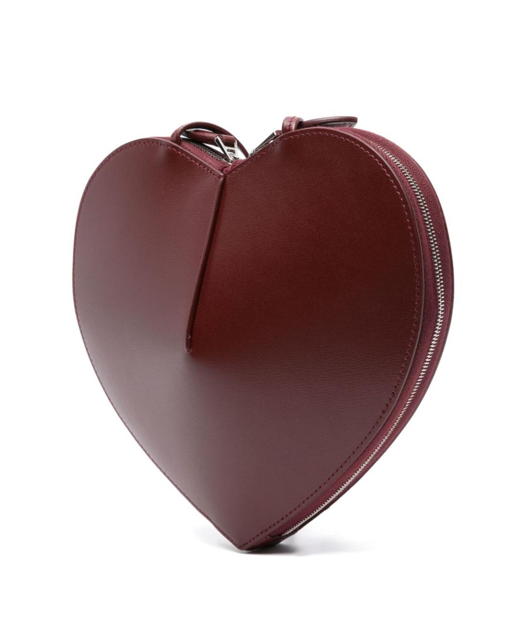 ALAIA Бордовая кожаная сумка через плечо, фото 4