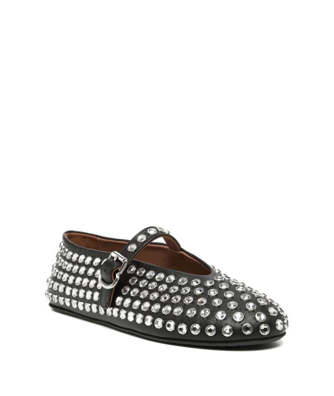 ALAIA Черные кожаные балетки, фото 3