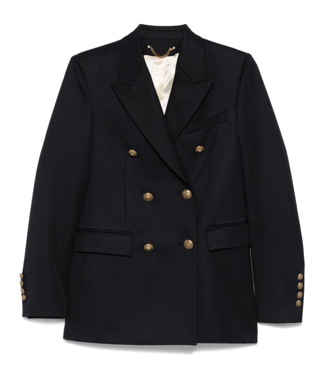 GOLDEN GOOSE DELUXE BRAND Черный шерстяной жакет/пиджак, фото 4