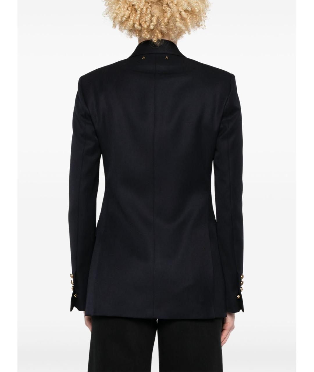 GOLDEN GOOSE DELUXE BRAND Черный шерстяной жакет/пиджак, фото 3