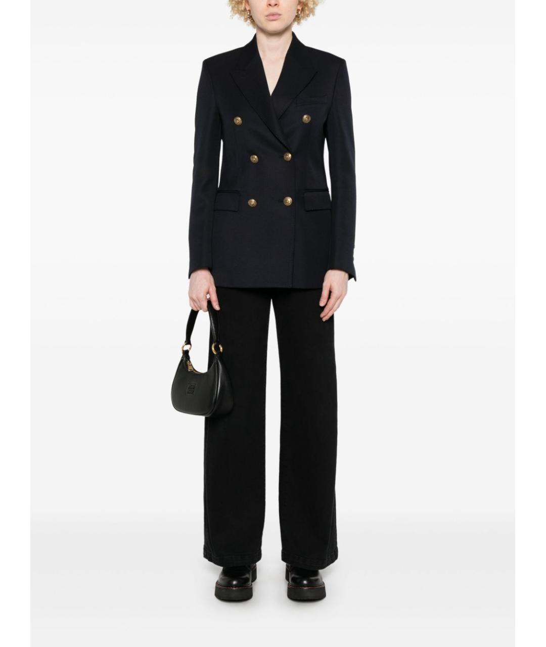 GOLDEN GOOSE DELUXE BRAND Черный шерстяной жакет/пиджак, фото 2