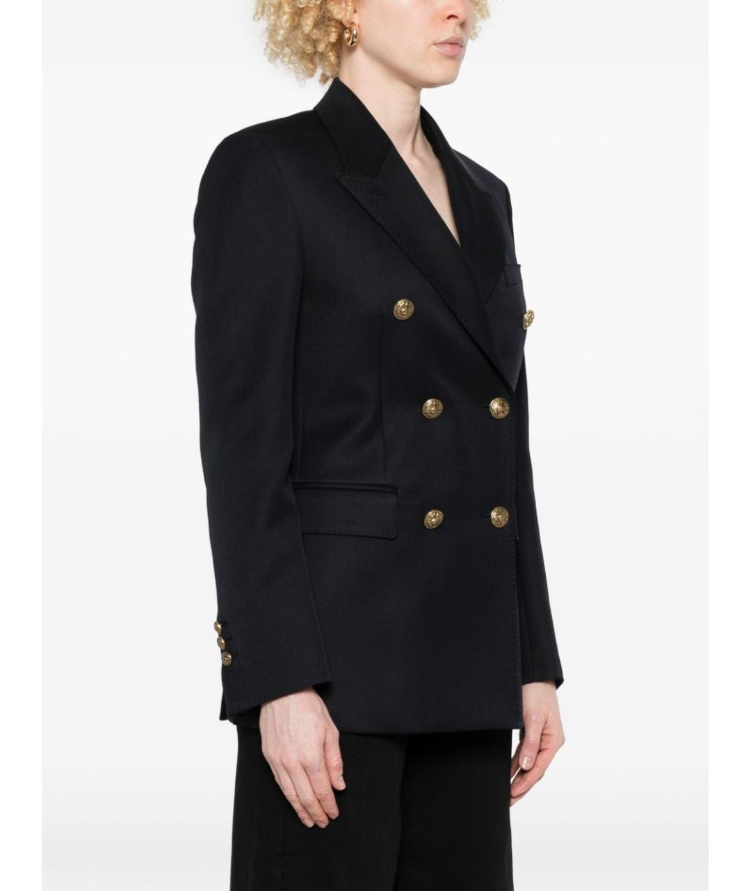 GOLDEN GOOSE DELUXE BRAND Черный шерстяной жакет/пиджак, фото 5