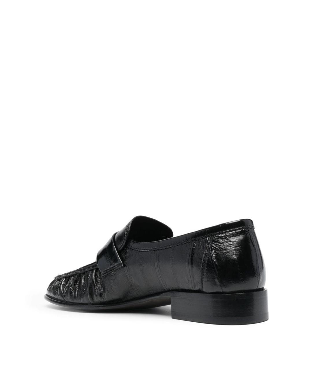 THE ROW Черные кожаные лоферы, фото 4