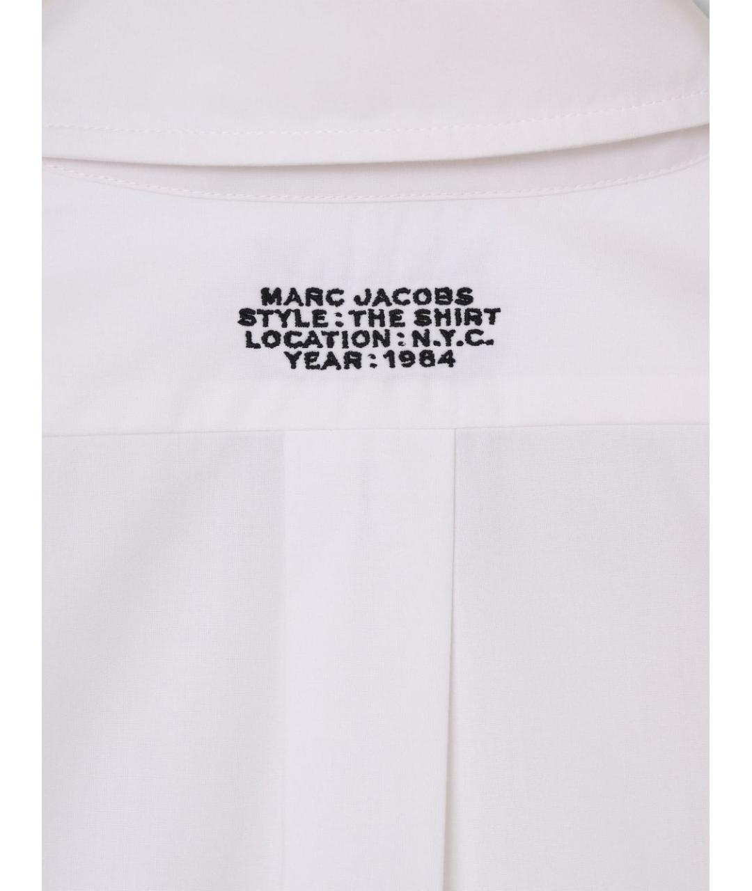 MARC JACOBS Белая хлопковая рубашка, фото 4