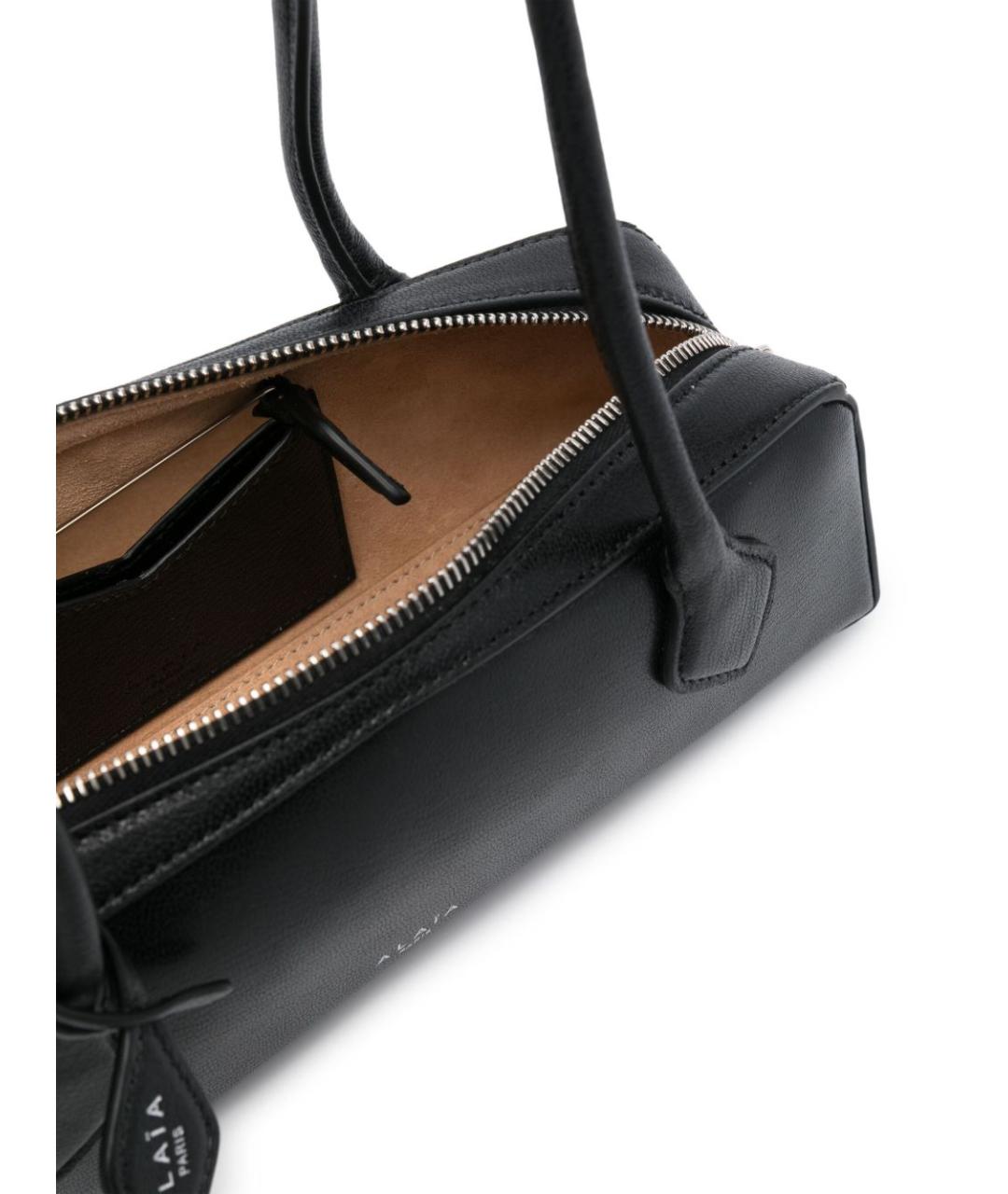 ALAIA Черная кожаная сумка через плечо, фото 2