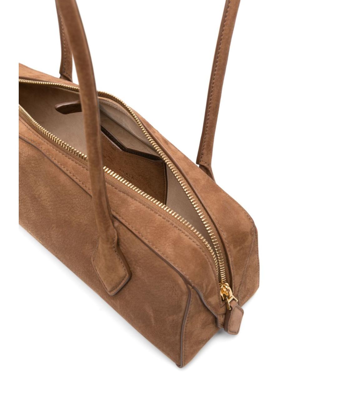 ALAIA Коричневая замшевая сумка через плечо, фото 4