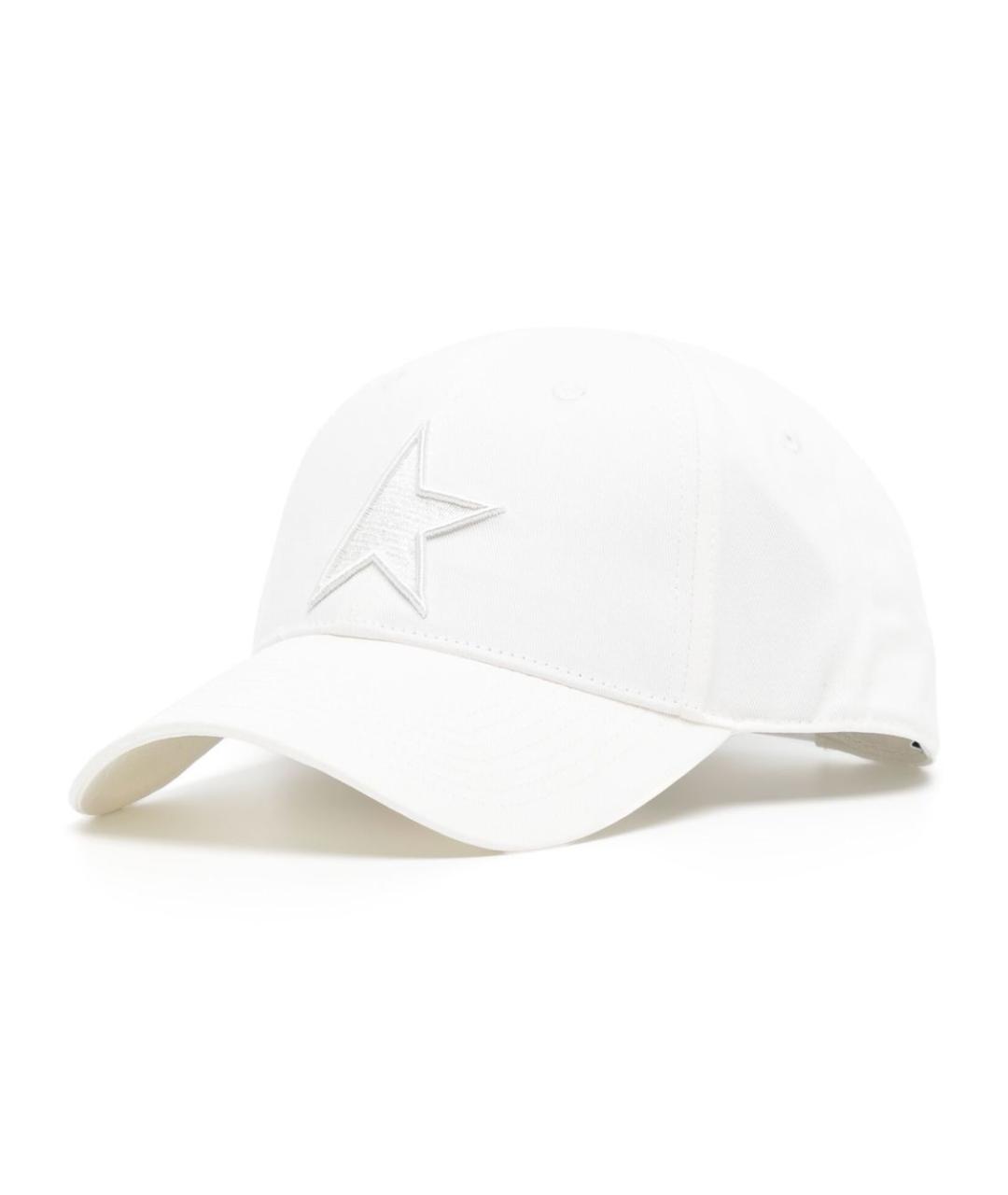 GOLDEN GOOSE DELUXE BRAND Белая хлопковая кепка, фото 2