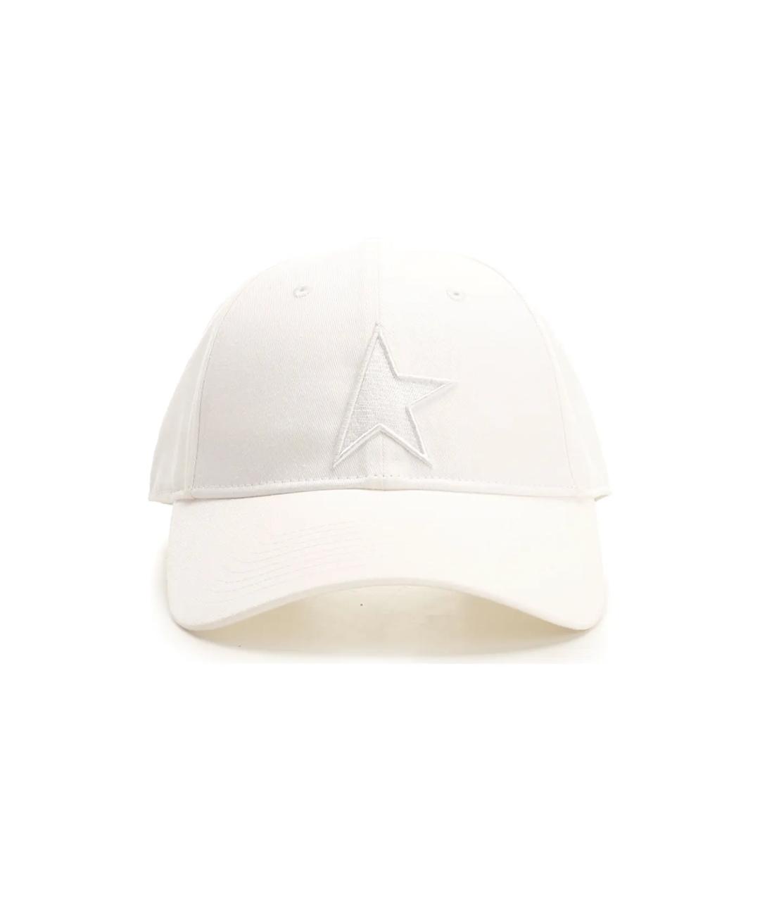 GOLDEN GOOSE DELUXE BRAND Белая хлопковая кепка, фото 1