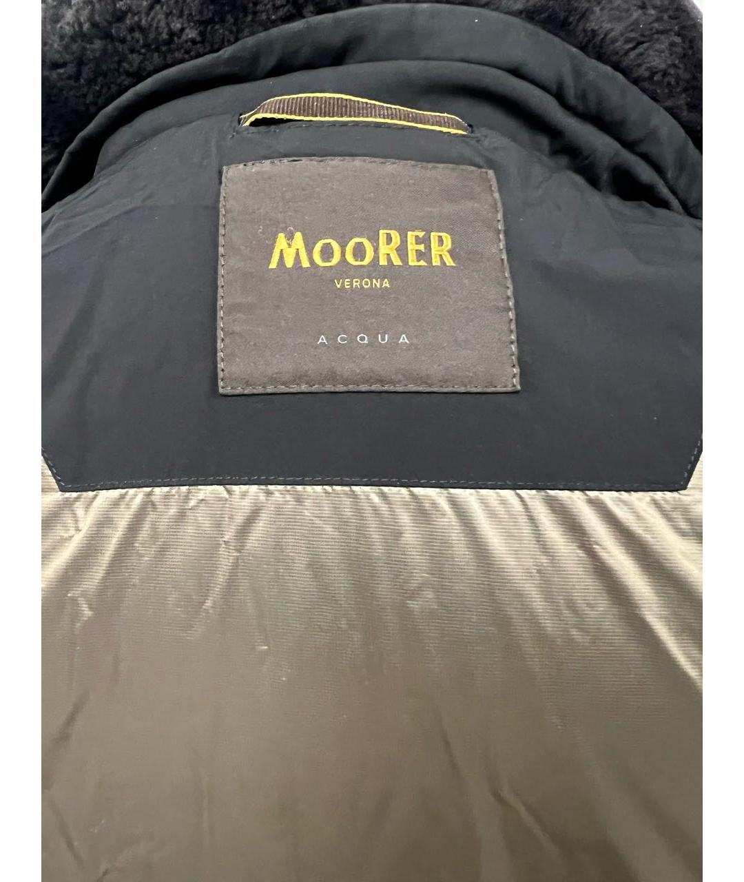 MOORER Черный полиамидовый пуховик, фото 4