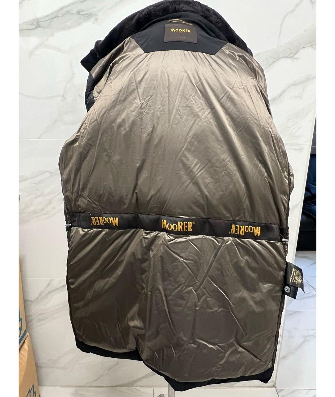 MOORER Черный полиамидовый пуховик, фото 5