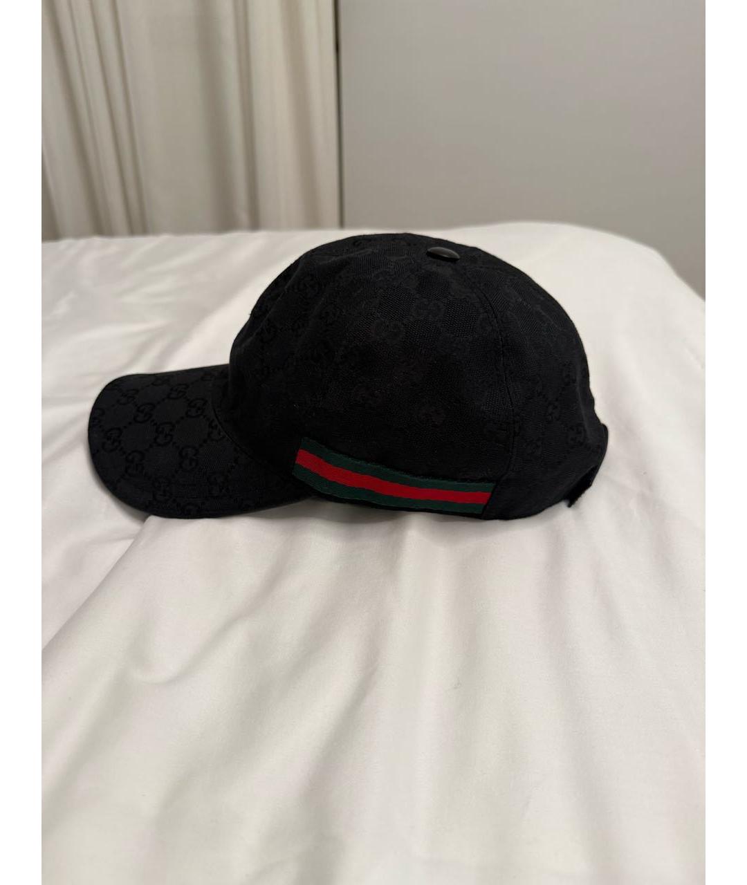 GUCCI Черная синтетическая кепка/бейсболка, фото 3