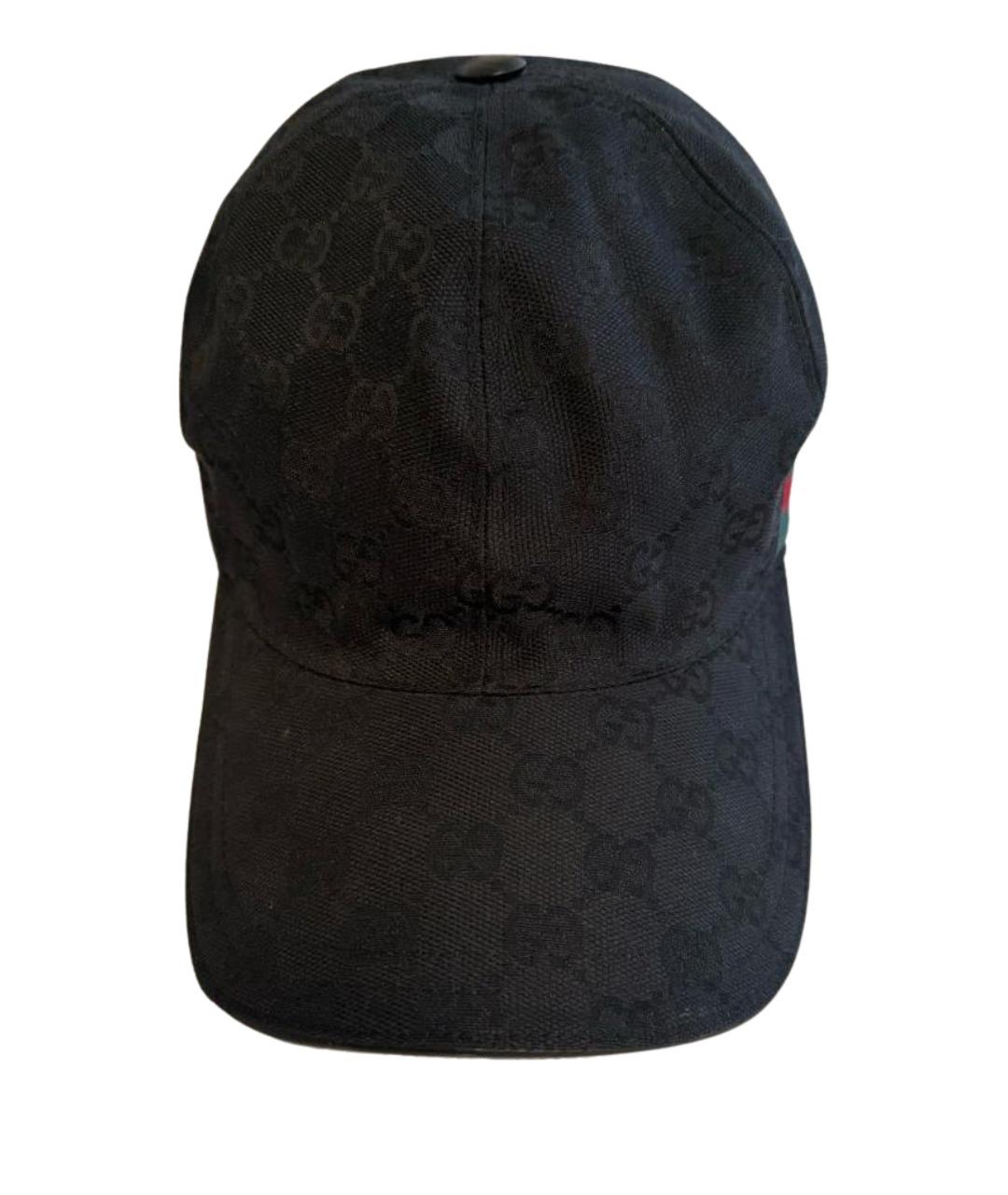 GUCCI Черная синтетическая кепка/бейсболка, фото 1