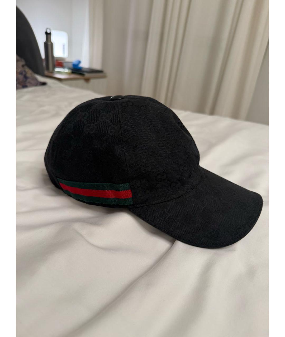 GUCCI Черная синтетическая кепка/бейсболка, фото 2