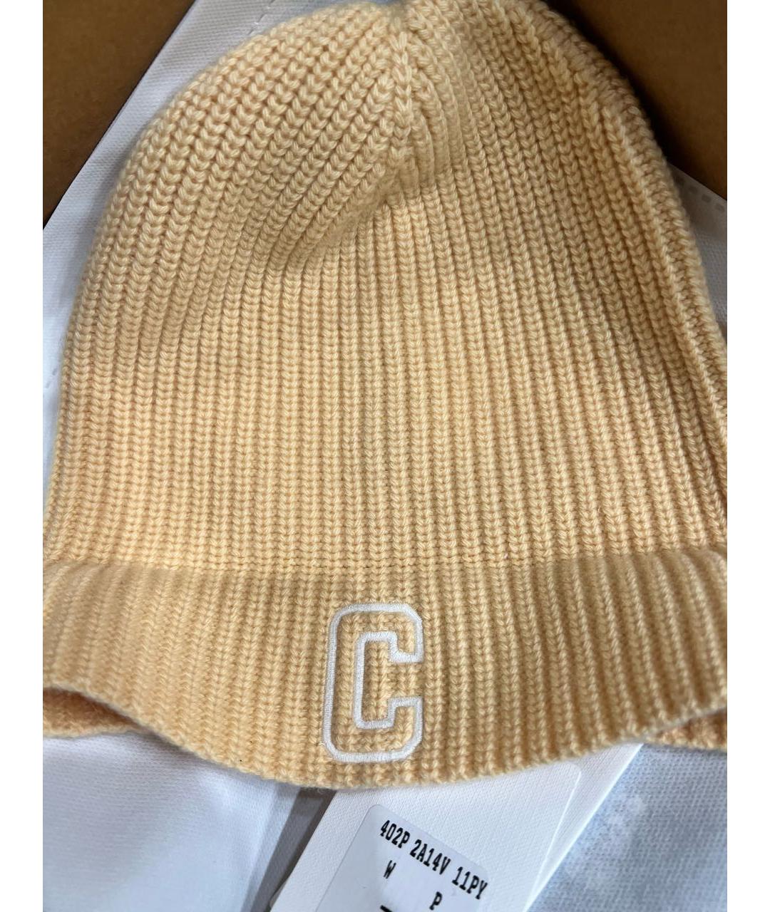 CELINE Бежевая кашемировая шапка, фото 6