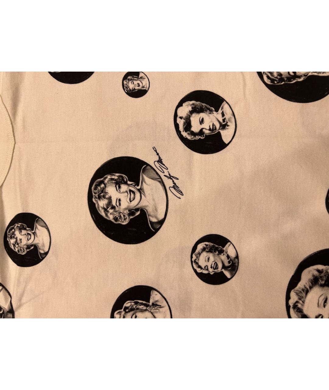 DOLCE&GABBANA Белая хлопковая футболка, фото 4