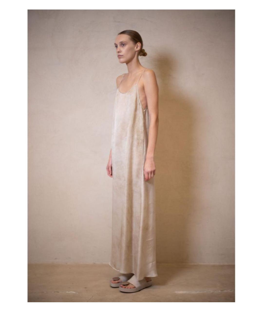 UMA WANG Бежевое повседневное платье, фото 4