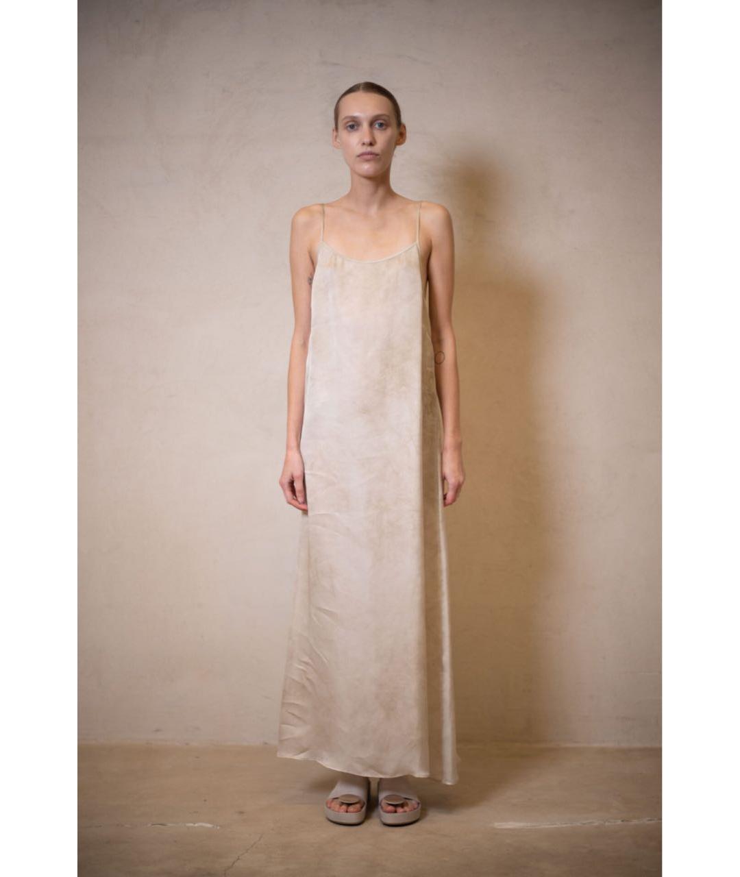 UMA WANG Бежевое повседневное платье, фото 2