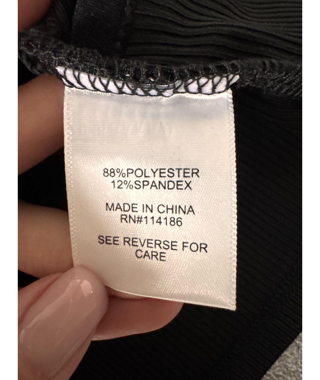 JUICY COUTURE Черная полиэстеровая майка, фото 4