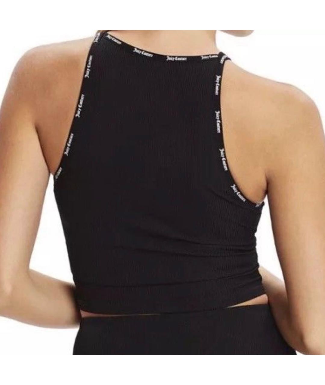 JUICY COUTURE Черная полиэстеровая майка, фото 6