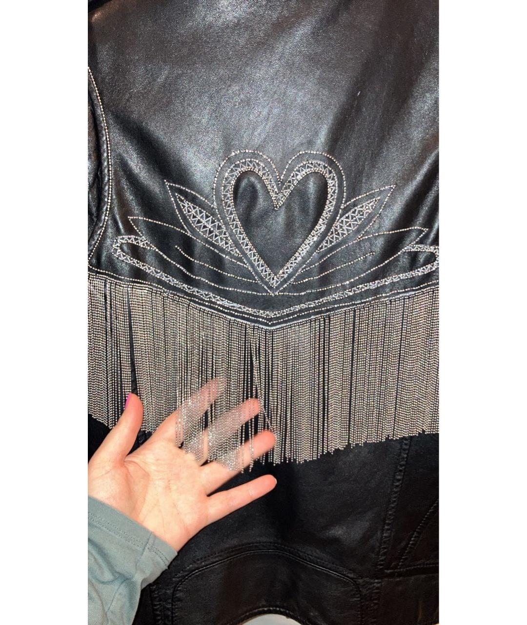 DOLCE&GABBANA Черная кожаная куртка, фото 4