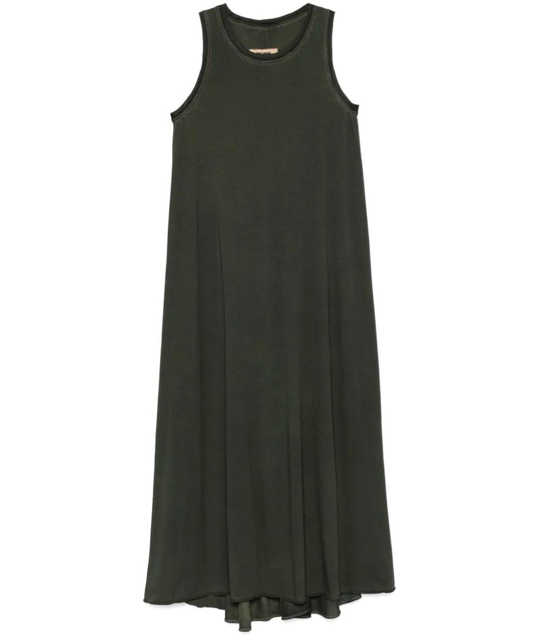 UMA WANG Зеленые шелковое повседневное платье, фото 5