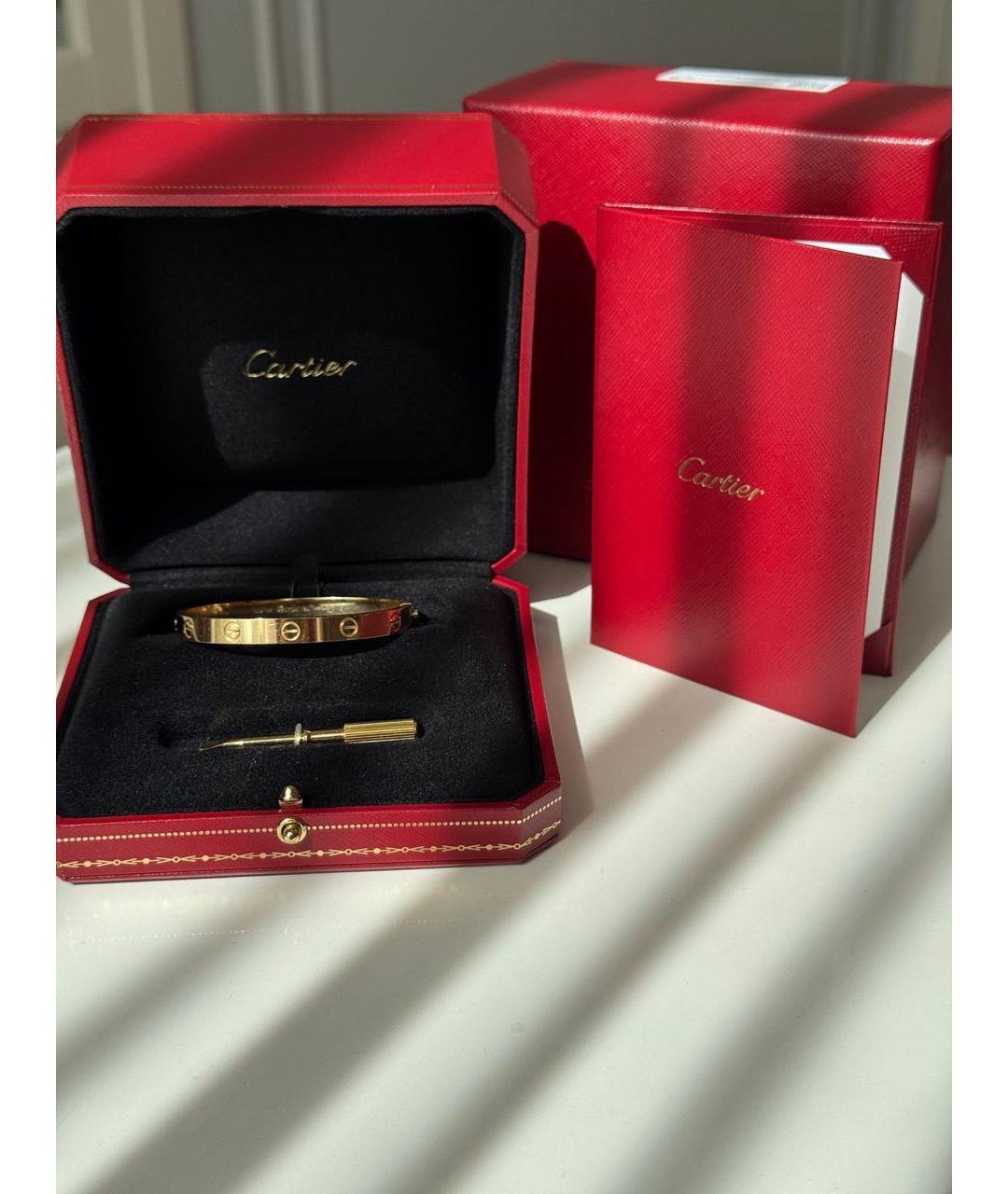 CARTIER Золотой браслет из желтого золота, фото 4