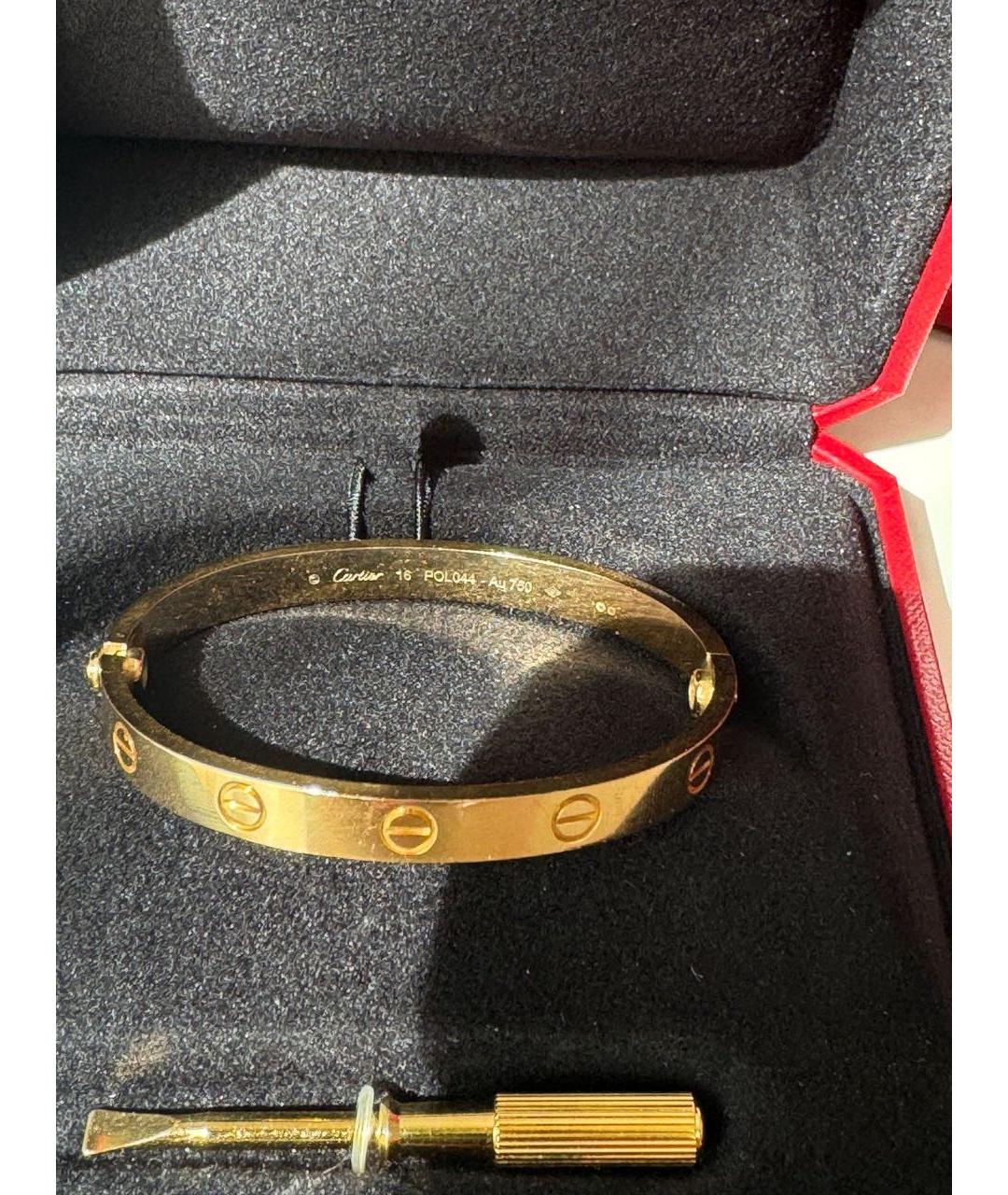 CARTIER Золотой браслет из желтого золота, фото 3