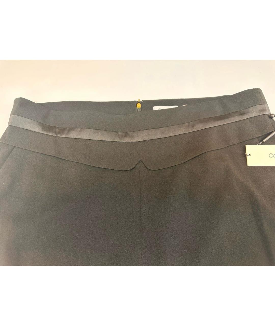 CALVIN KLEIN Черные хлопковые прямые брюки, фото 6