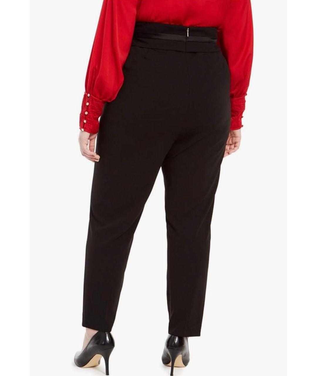 CALVIN KLEIN Черные хлопковые прямые брюки, фото 8