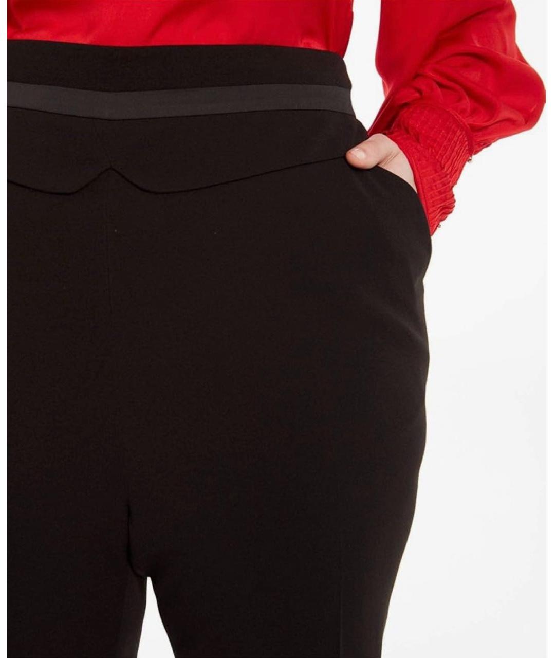 CALVIN KLEIN Черные хлопковые прямые брюки, фото 7