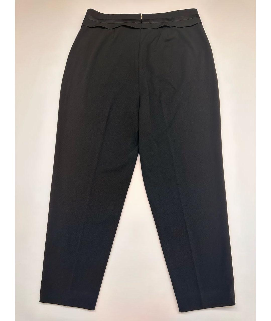 CALVIN KLEIN Черные хлопковые прямые брюки, фото 2