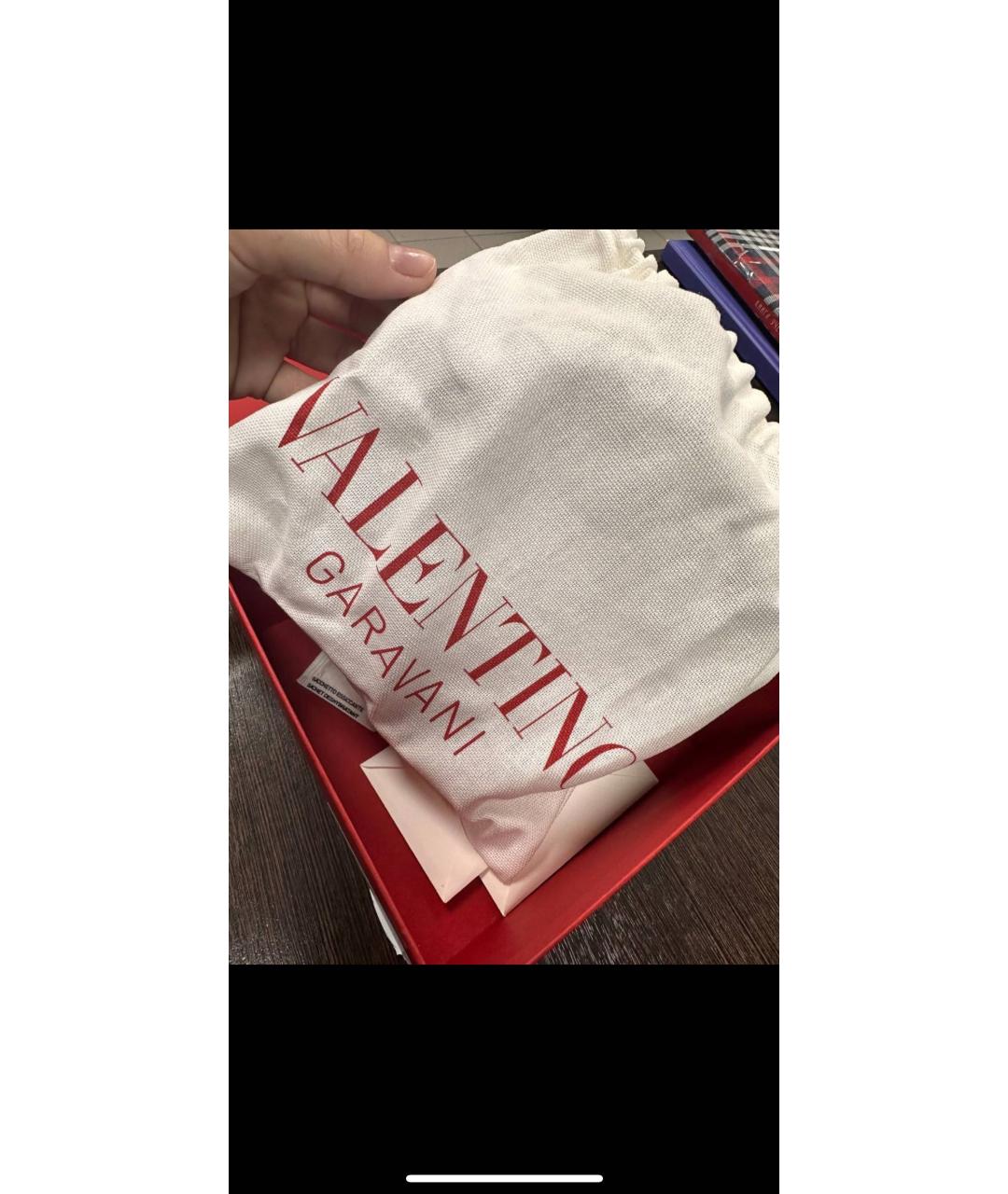 VALENTINO Черный кожаный ремень, фото 7