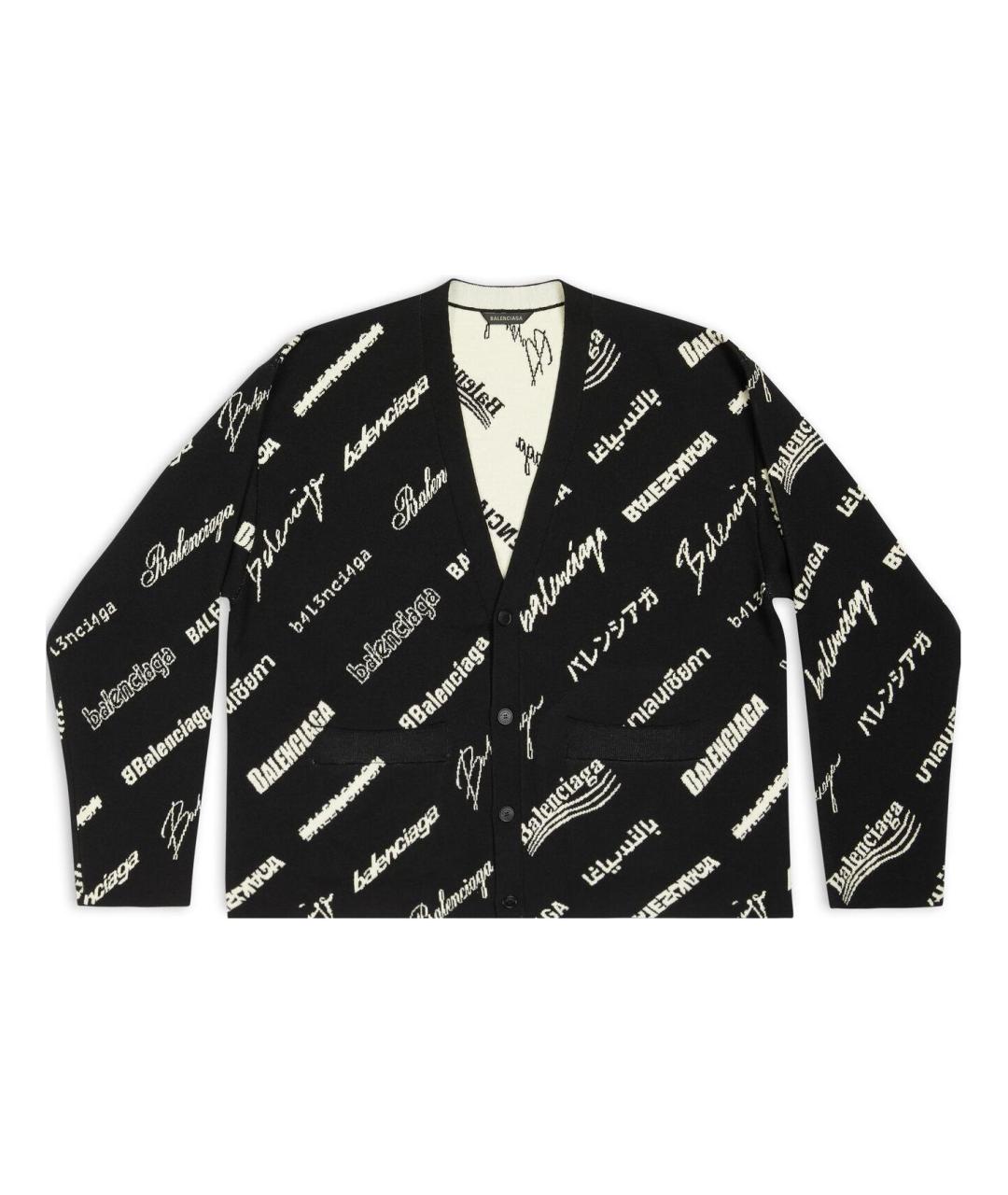 BALENCIAGA Черный кардиган, фото 1