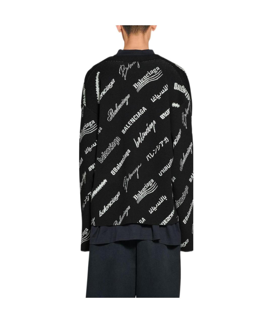 BALENCIAGA Черный кардиган, фото 4
