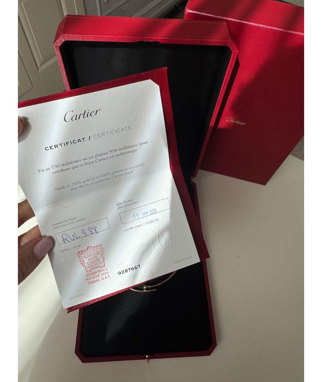 CARTIER Желтый чокер из желтого золота, фото 4