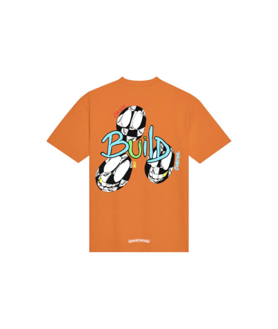 CHROME HEARTS Оранжевая хлопковая футболка, фото 2