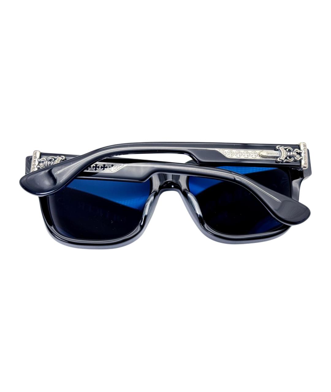 CHROME HEARTS Черные металлические солнцезащитные очки, фото 2