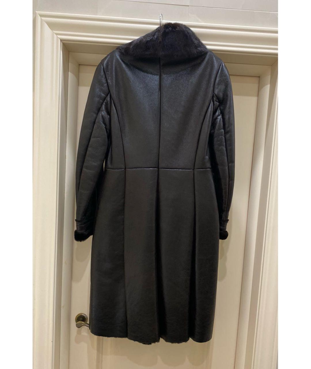 PRADA Коричневая кожаная дубленка, фото 4