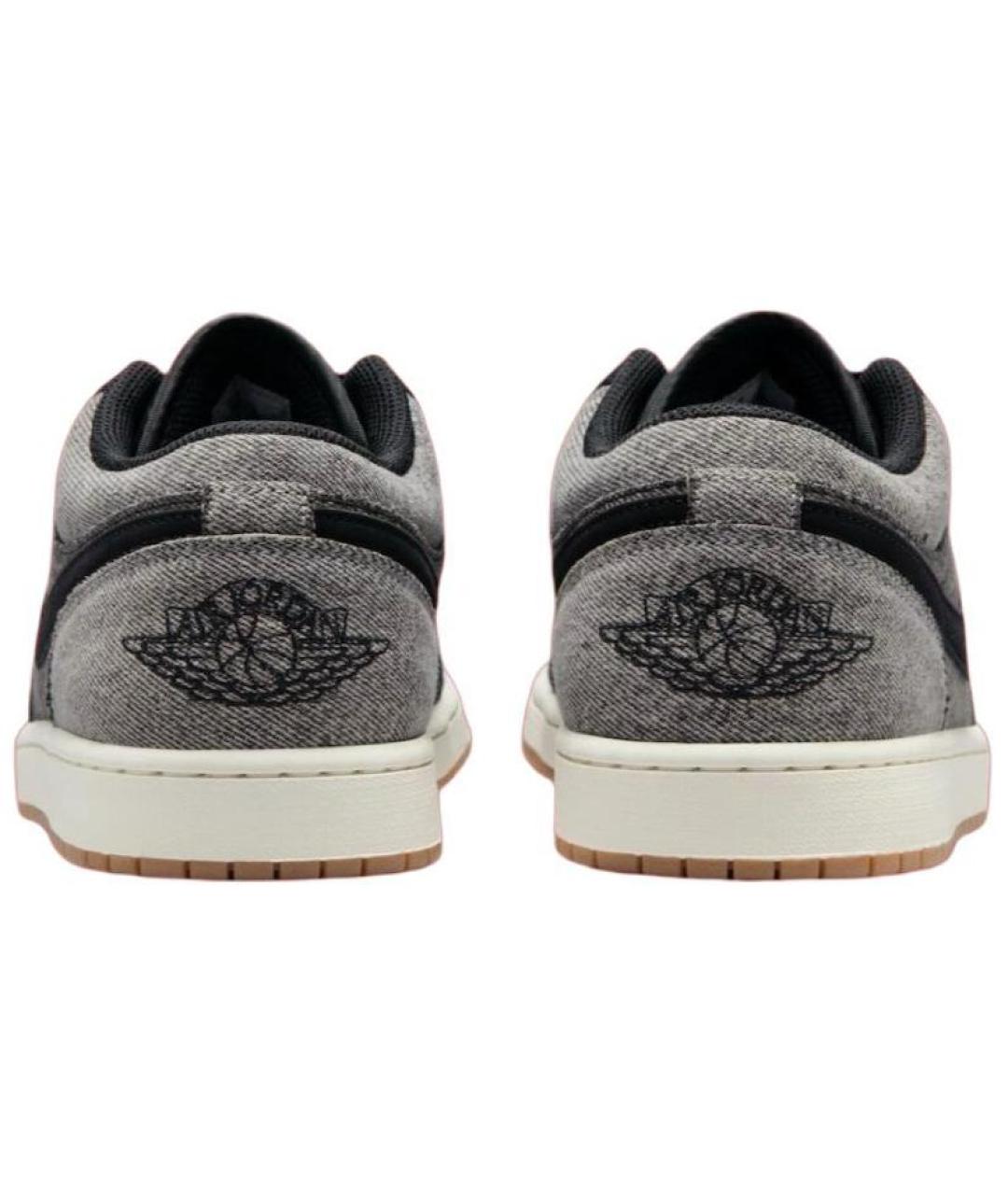 JORDAN Черные текстильные высокие кроссовки / кеды, фото 5