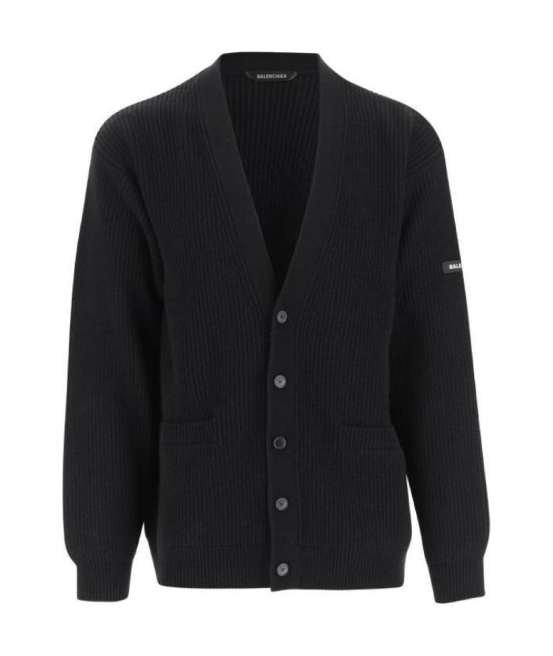 BALENCIAGA Черный кардиган, фото 1