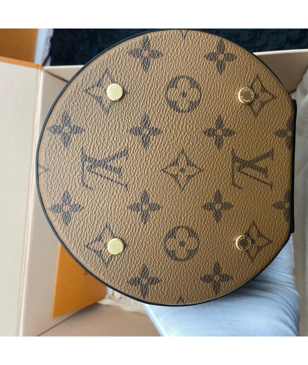 LOUIS VUITTON Коричневая сумка через плечо из искусственной кожи, фото 4