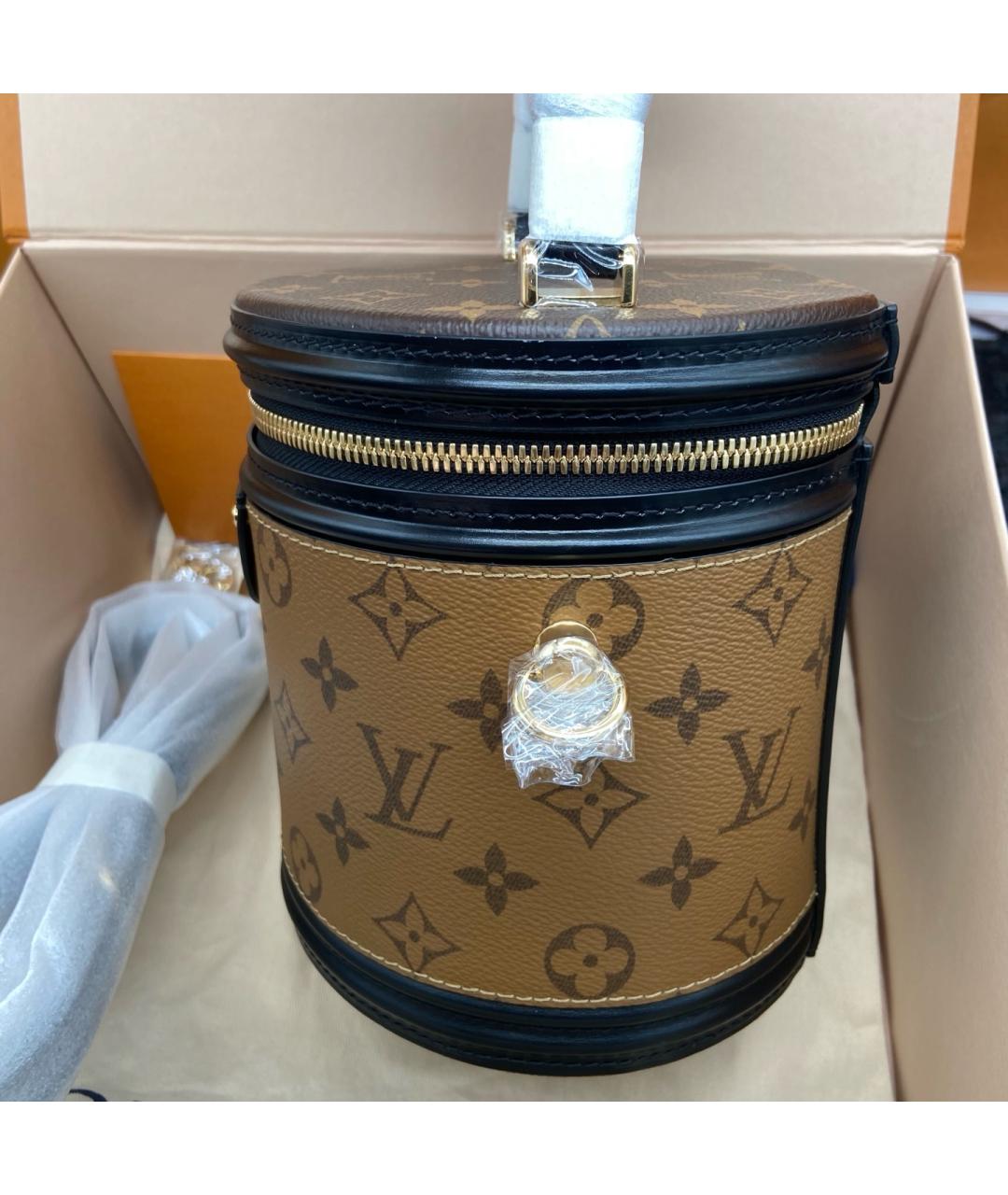 LOUIS VUITTON Коричневая сумка через плечо из искусственной кожи, фото 2