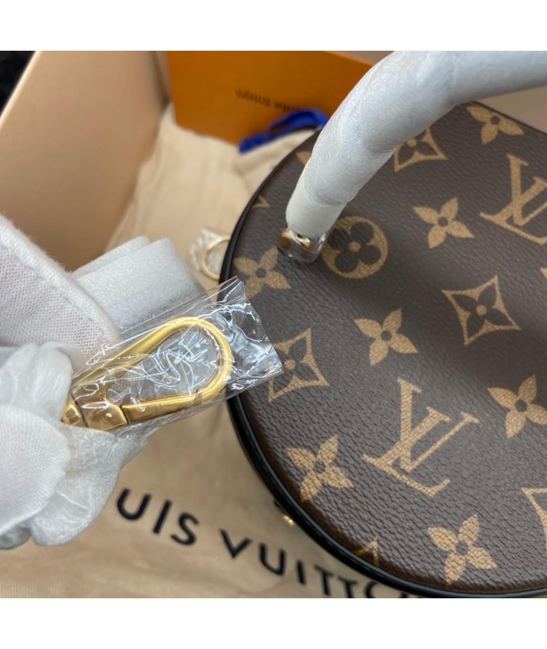 LOUIS VUITTON Коричневая сумка через плечо из искусственной кожи, фото 5