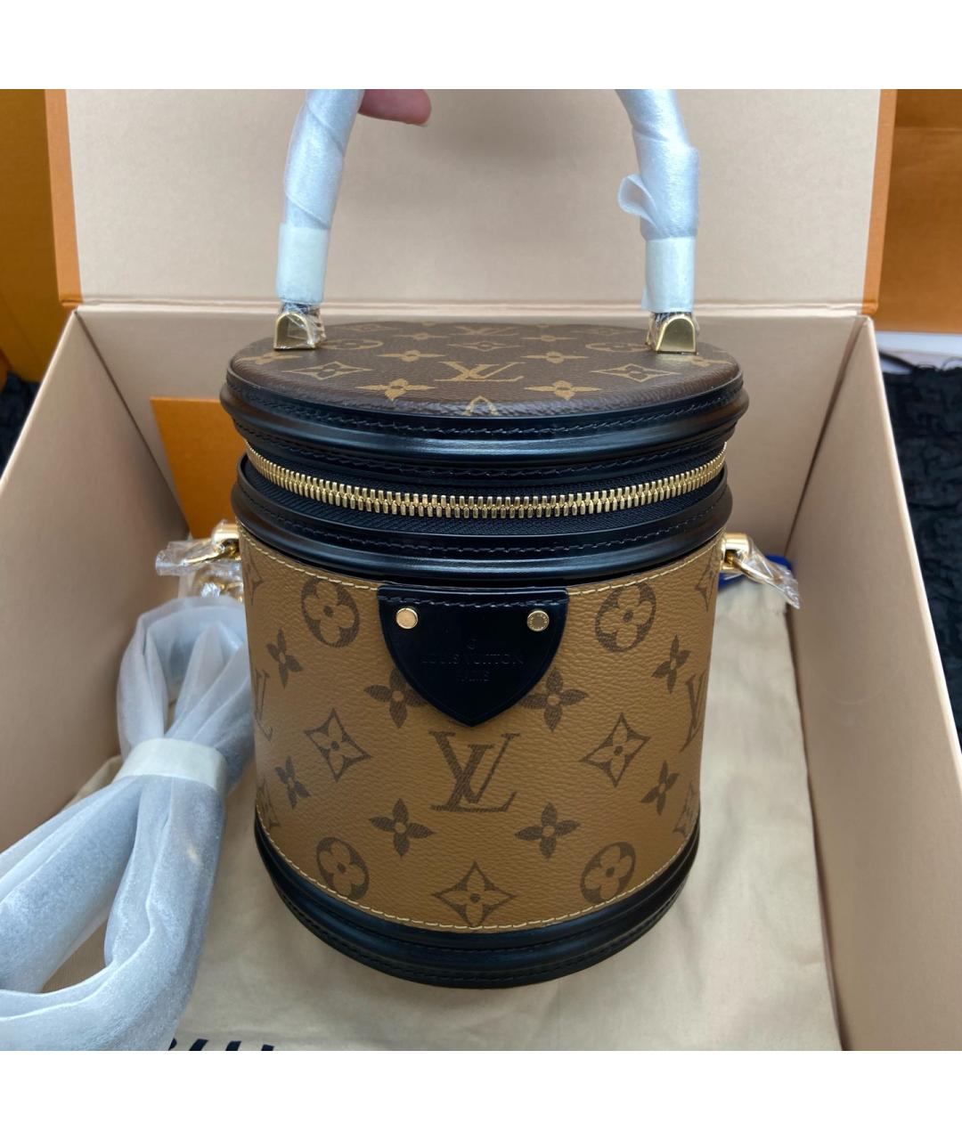 LOUIS VUITTON Коричневая сумка через плечо из искусственной кожи, фото 6