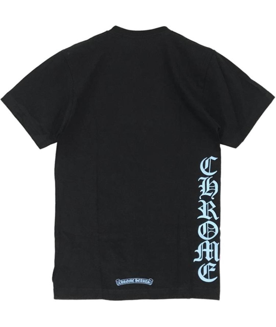 CHROME HEARTS Черная хлопковая футболка, фото 2